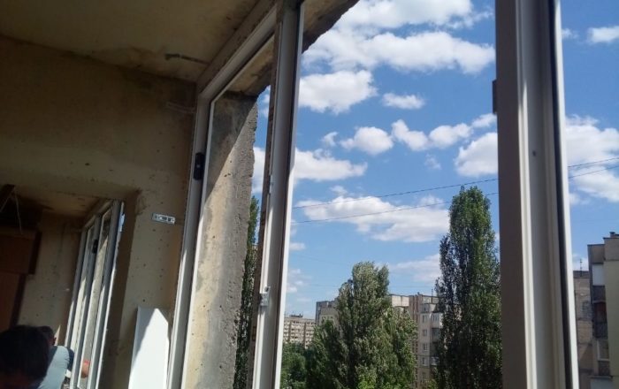Гонгадзе 20д/Установка лоджий в системе Open Teck (Украина)