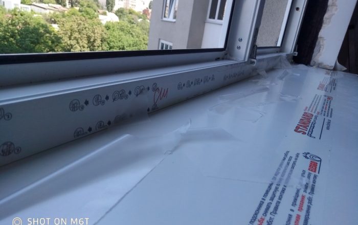 Остекление трехчастного и двухчастного окон Rehau/ ул. Рижская 73-Г