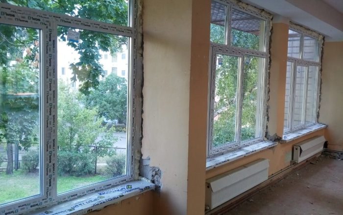 Остекление детского сада/ ул. Жмаченко,10