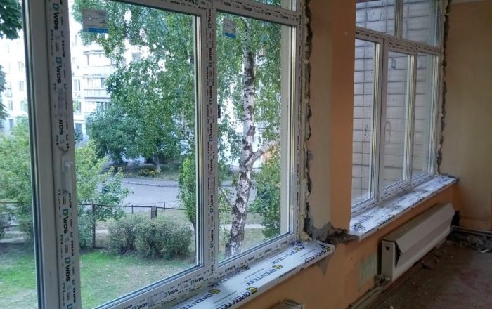 Остекление детского сада/ ул. Жмаченко,10