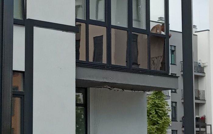 Остекление французского балкона в ламинации/ Софиевская Борщаговка