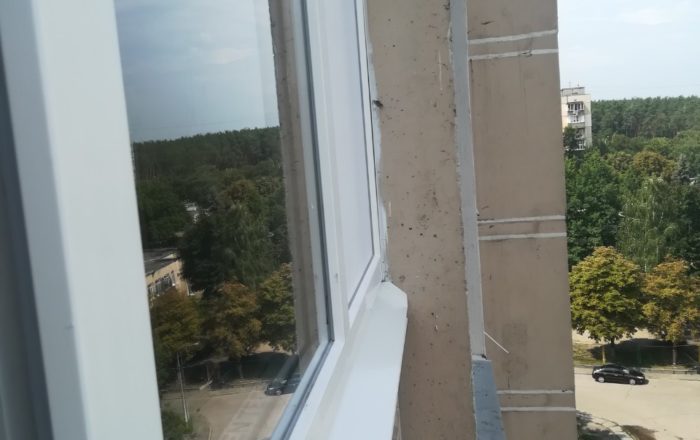Остекление лоджии в профиле WDS Galaxy/ ул. Гонгадзе 20-В