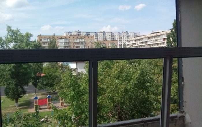 Остекление чешского балкона окнами Rehau/ пр-т. Оболонский 7