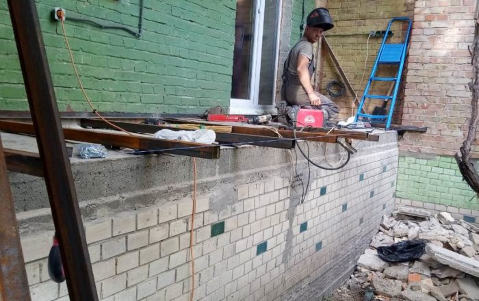 Остекление балкона под ключ с выносом по полу/ ул. Преображенская