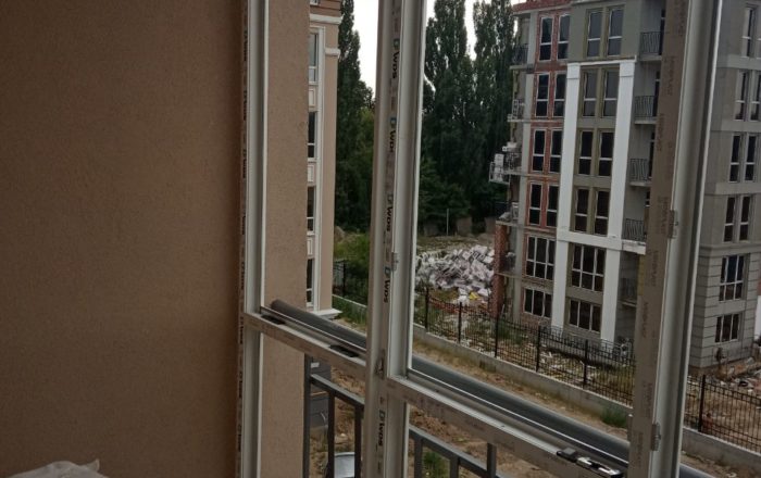 Остекление П-образного французского балкона/ ул. Метрологическая 62