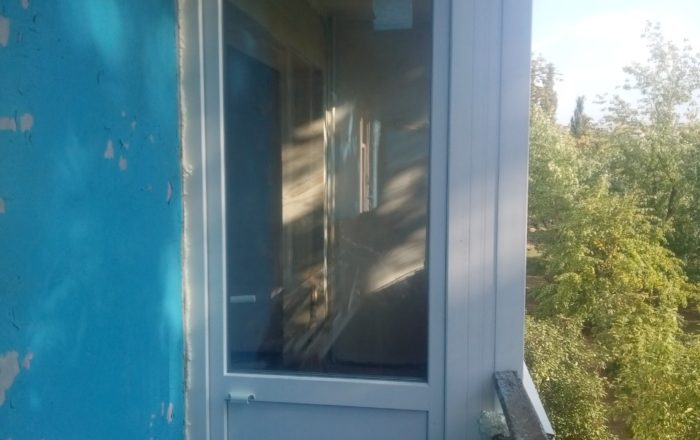 Остекление чешского балкона окнами WDS/ ул. Ивана Мыколайчука, 17/1