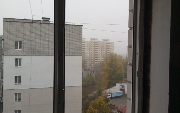 Пластиковое двухстворчатое окно Rehau/ г. Вышгород, ул. Днепровская, 3А