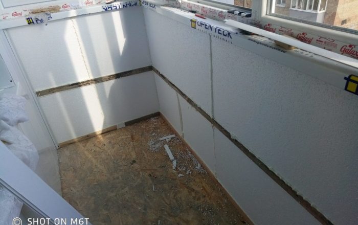 Остекление балкона балкона под ключ окнами WDS Galaxy/ Немешаево, улица Горького, 1