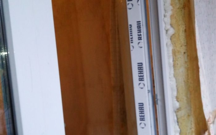 Установка пластикового балконного блока в профиле Rehau/ Оболонский просп., 14Ж