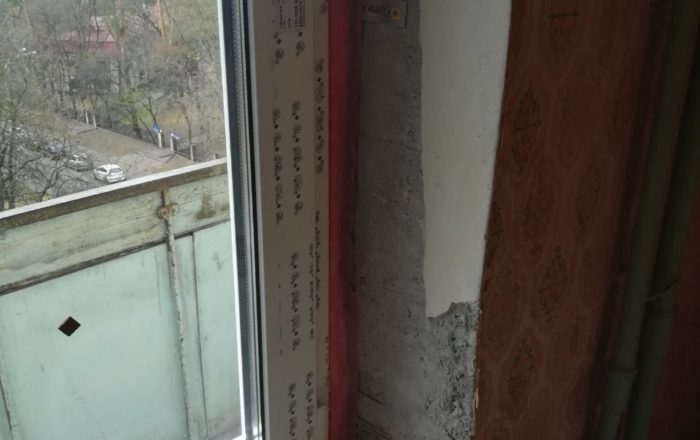 Евромонтаж металлопластикового окна и балконной двери/ ул. Чернобыльская, 3