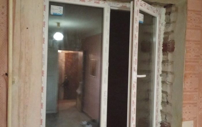 Монтаж украинских ПВХ окон ВДС/ ул. Академика Карпинского, 10