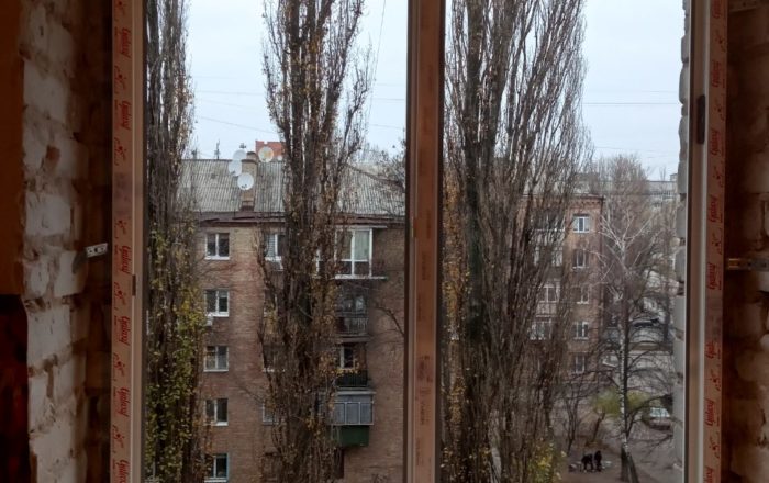 Монтаж украинских ПВХ окон ВДС/ ул. Академика Карпинского, 10