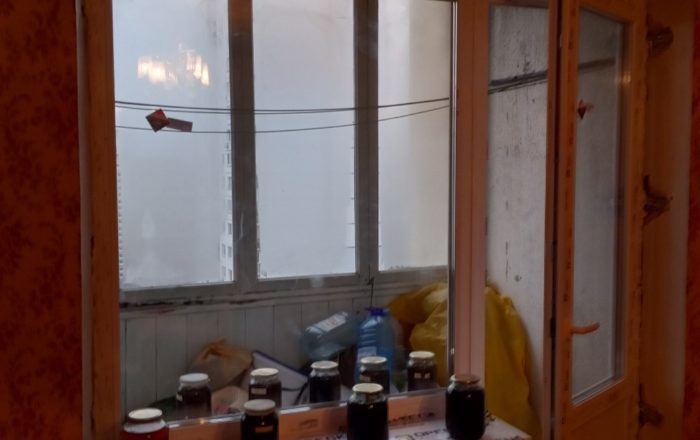 Установка балконного блока в профиле KBE и подоконника Openteck/ Оболонский просп., 22Б