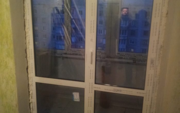 Установка балконных дверей/ ул. Шолом-Алейхема, 9