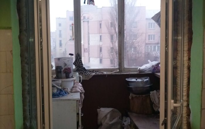 Пластиковые балконные двери с фрамугой/ ул. Нижнеюрковская 3